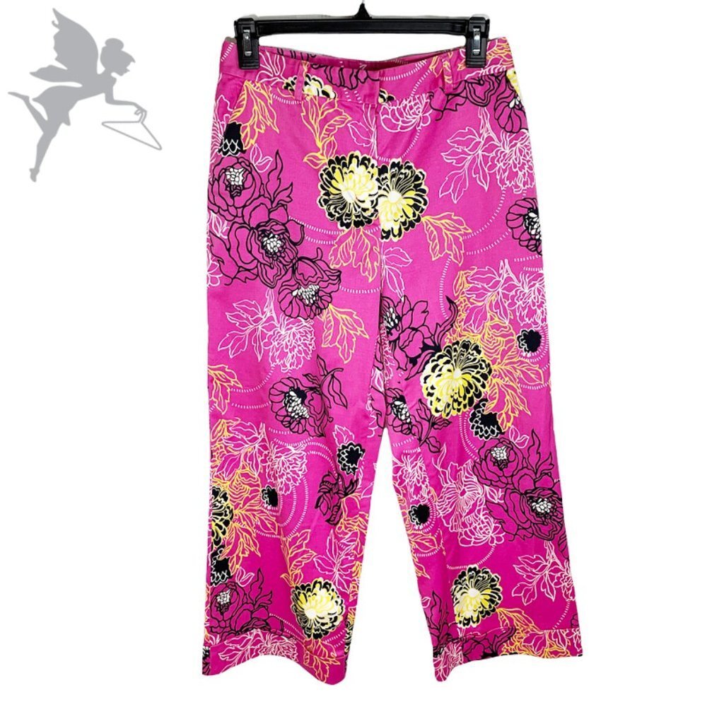 TIBI Tropical Floral Capris